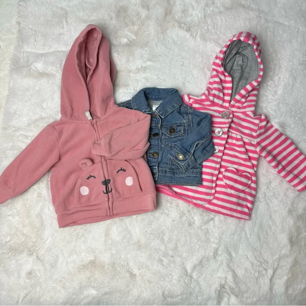 Carters Baby Girl Sweaters Bundle